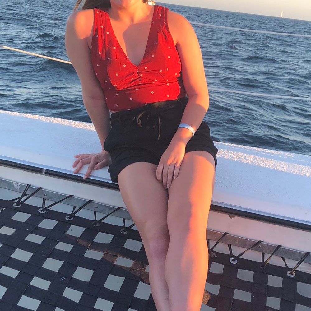 Abercrombie Red crop top